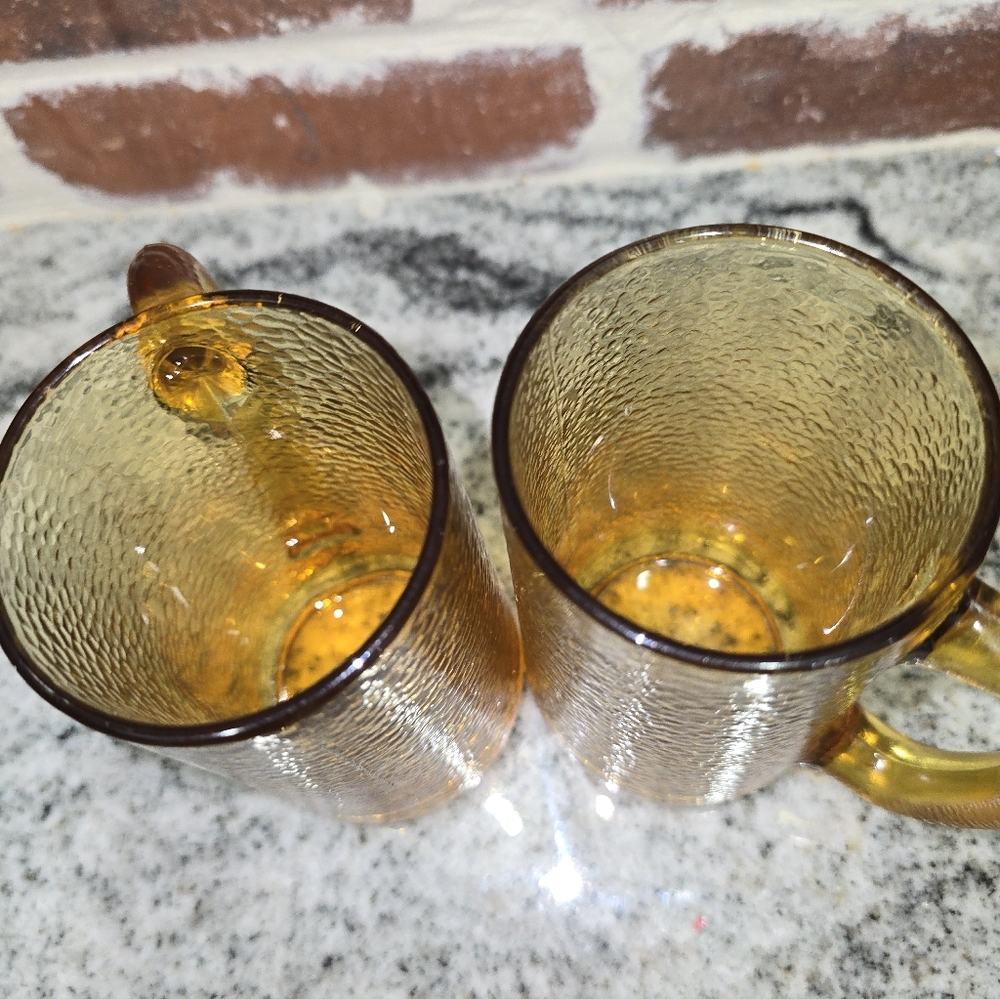 Vintage Hazel Atlas Beer Mugs - Picture 4 of 4
